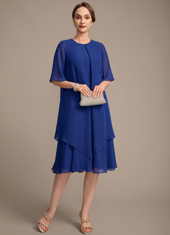 Robe Midi Fluide Bleu Royal