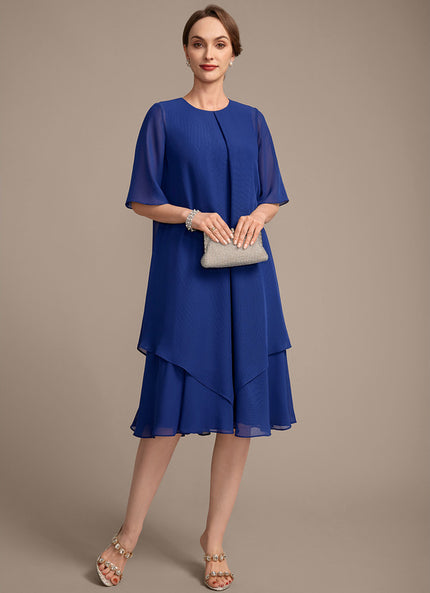 Robe Midi Fluide Bleu Royal