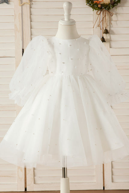 Robe Midi Nuageuse Perlée