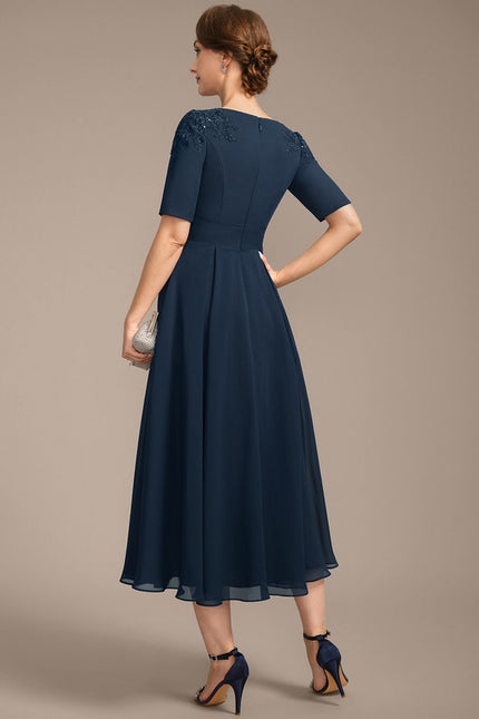 Robe Midi Marine Chic - gallery 5