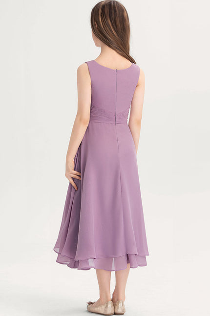 Robe Midi Lilas Élégante - gallery 3