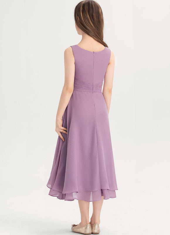 Robe Midi Lilas Élégante - gallery 3