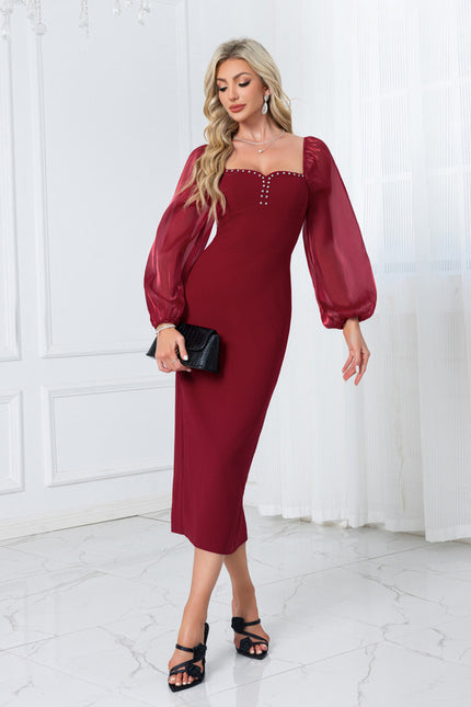 Robe Midi Col Bardot - gallery 1