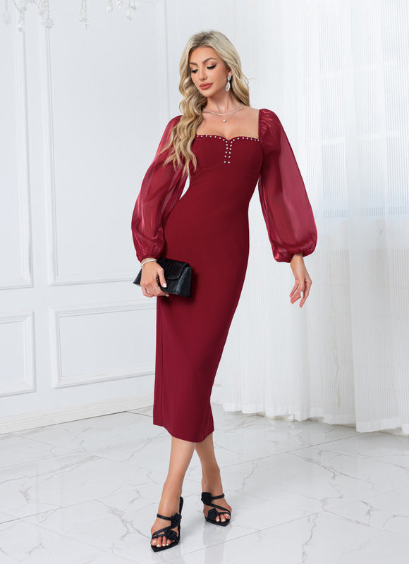 Robe Midi Col Bardot - gallery 1