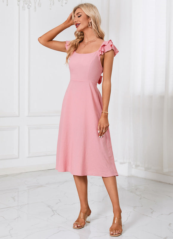 Robe Midi Midi Volantée - gallery 3