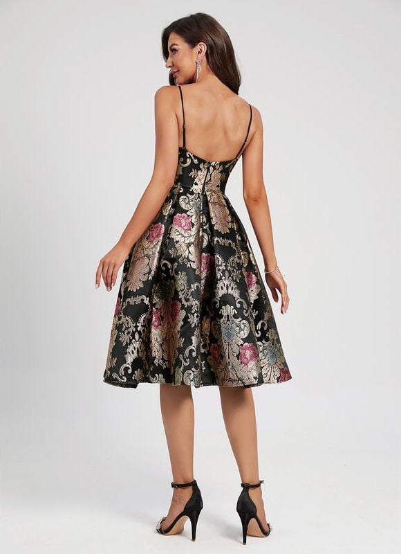 Robe Midi Éclat Satiné - gallery 1
