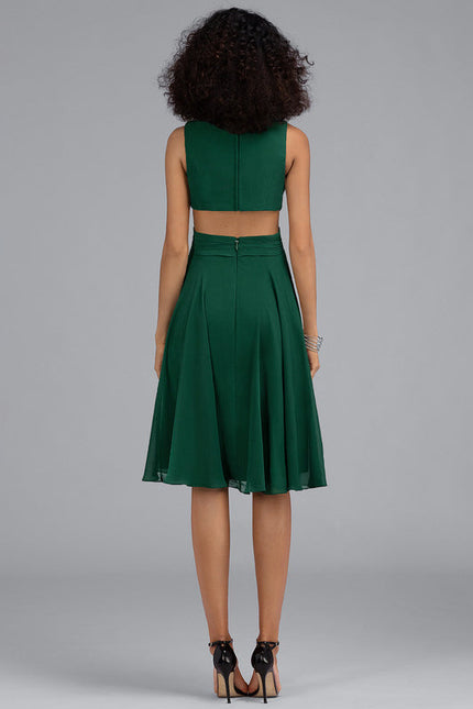 Robe Midi Vert Sauge - gallery 6