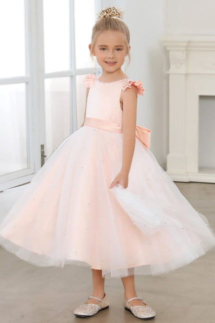 Robe Midi Satinée Perlée - gallery 2
