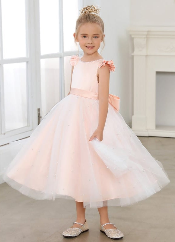 Robe Midi Satinée Perlée - gallery 2