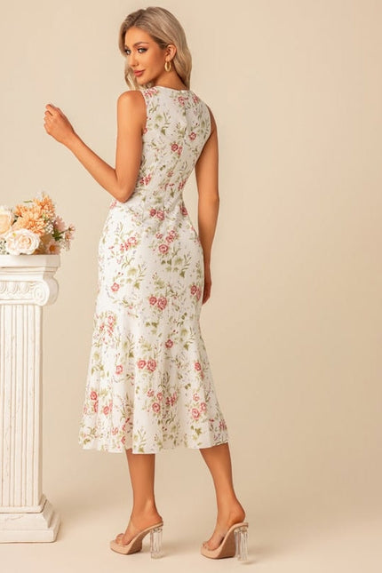 Robe Midi Florale Élégante - gallery 9