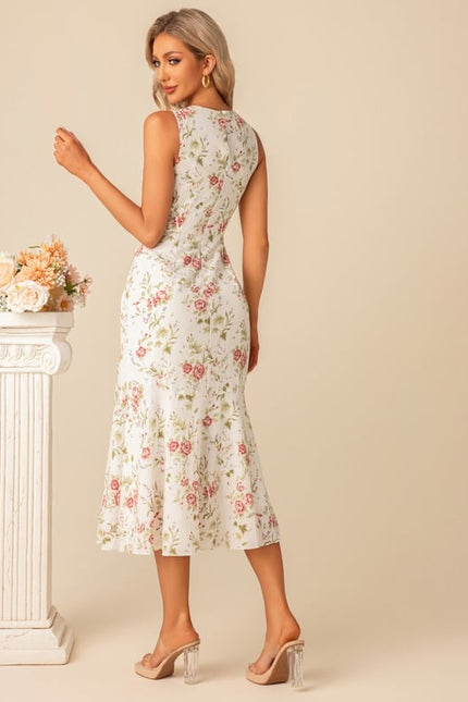 Robe Midi Fleurie Élégante - gallery 9