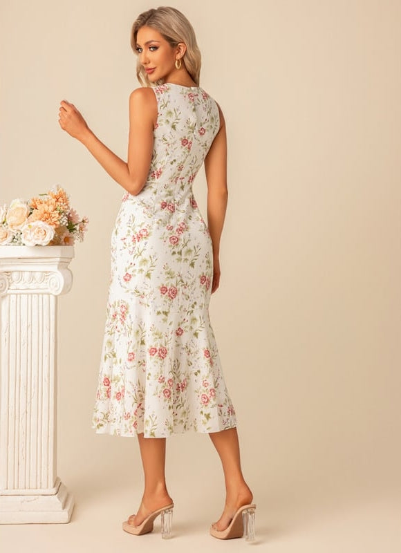 Robe Midi Fleurie Élégante - gallery 9