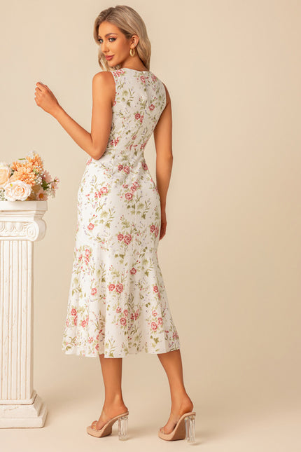 Robe Midi Élégante Blanche - gallery 9