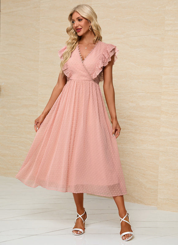 Robe Midi Midi Texturée