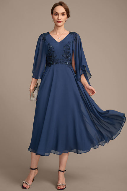 Robe Midi Fluide Nuit - gallery 1