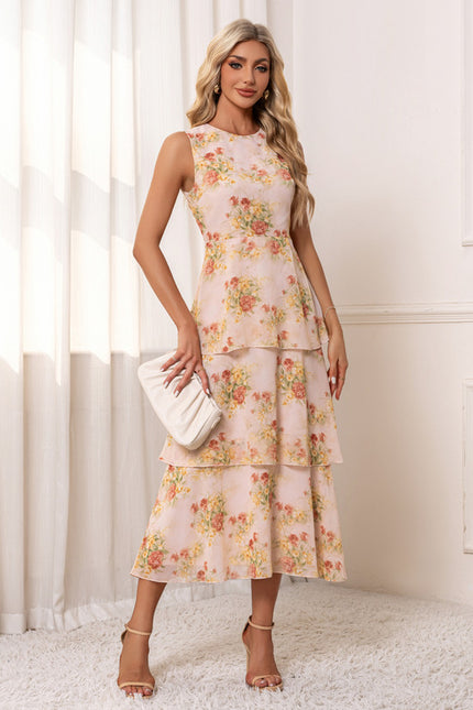 Robe Midi À Volants Florale - gallery 2