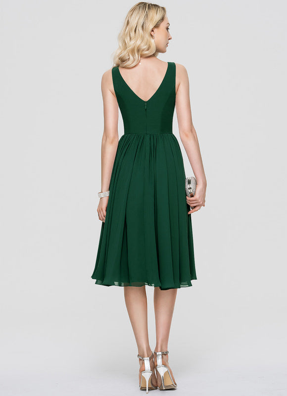 Robe Midi Aérienne Marine - gallery 6