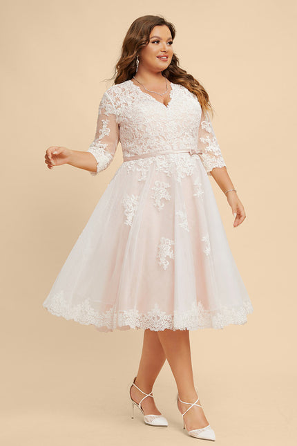 Robe Midi Écrue Élégante - gallery 7