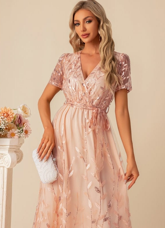 Robe Midi Pailletée Flottante - gallery 5