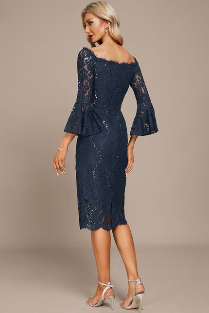 Robe Midi Dentelle Étoilée - gallery 5