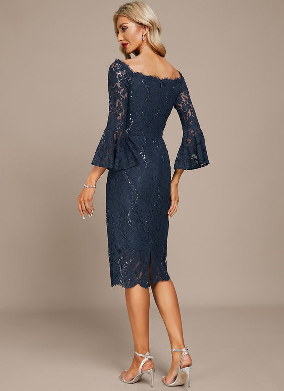 Robe Midi Dentelle Étoilée - gallery 5