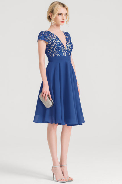 Robe Midi Bleu Envoûtant - gallery 4
