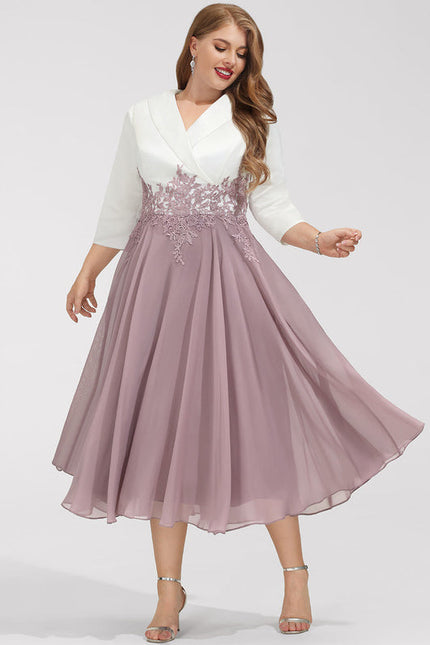 Robe Midi Élégante Lavande - gallery 6