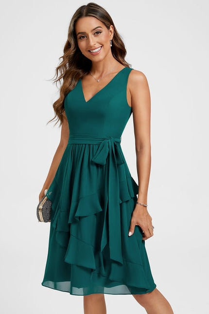 Robe Midi Vert Sauge - gallery 1