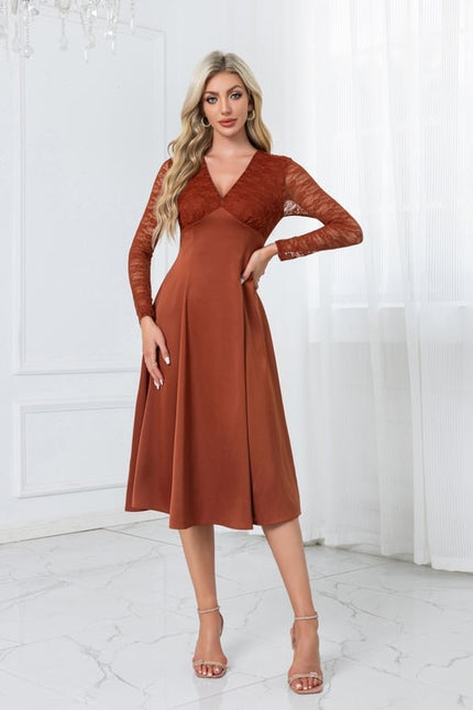 Robe Midi Rustique Élégante - gallery 6