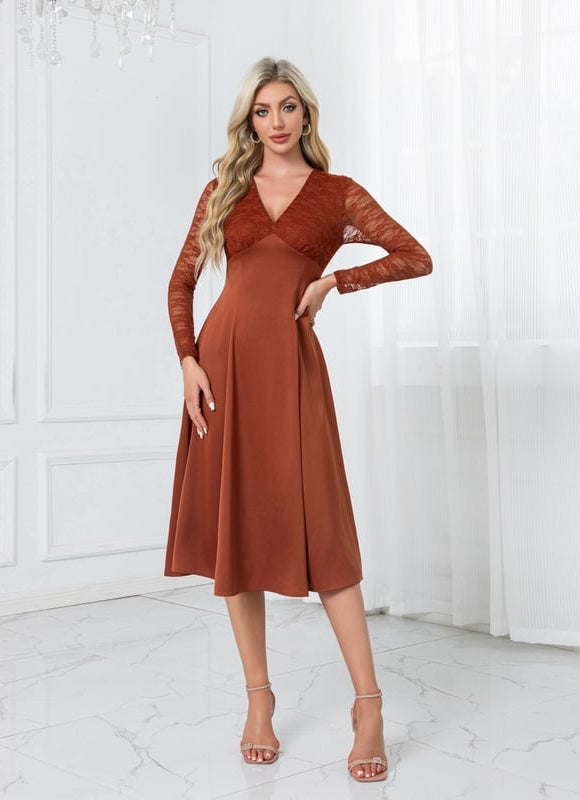 Robe Midi Rustique Élégante - gallery 6
