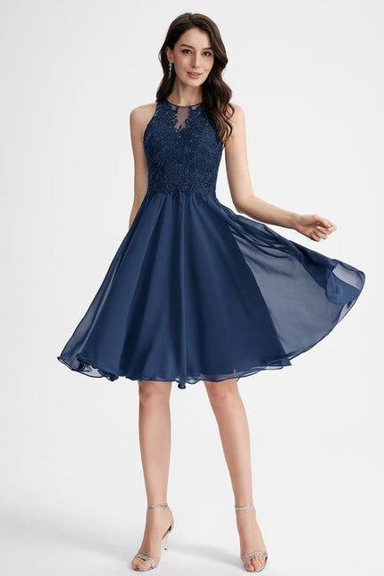 Robe Midi Chiffon Perlée