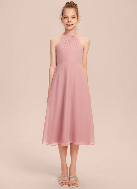 Robe Midi Mousseline Verte - gallery 6