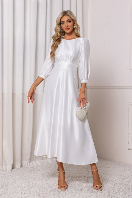 Robe Midi Col Bateau - gallery 1
