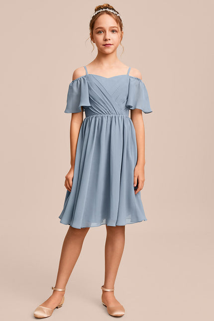 Robe Midi Aérienne Bleue - gallery 4