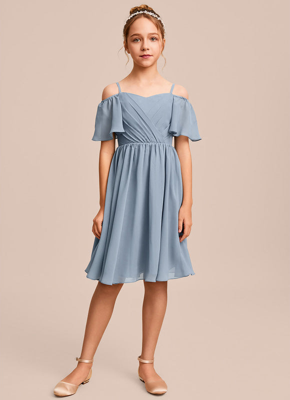 Robe Midi Aérienne Bleue - gallery 4