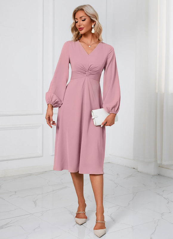 Robe Midi Élégance Rubis Éthérée - gallery 5