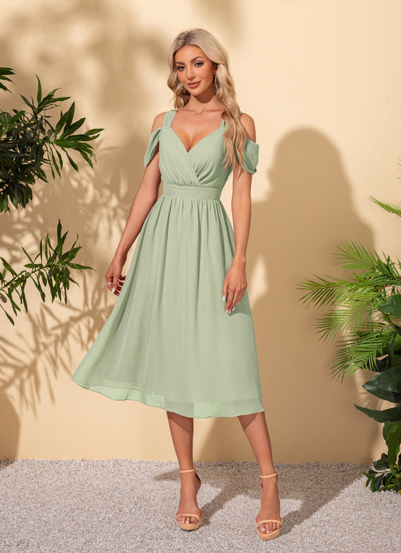 Robe Midi Vert D'Eau - gallery 8