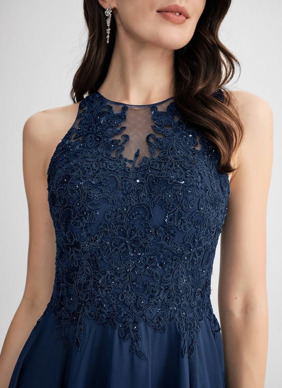 Robe Midi Chiffon Perlée - gallery 3