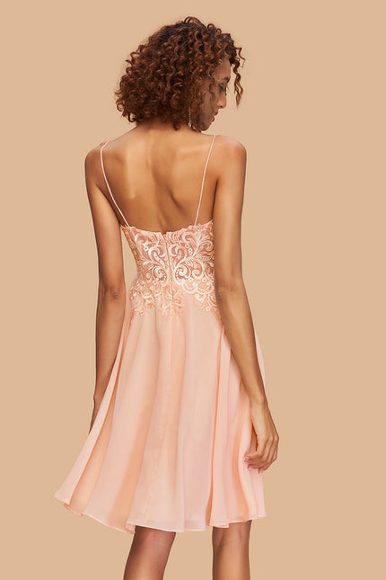Robe Midi Aérienne Corail - gallery 1
