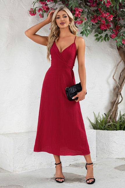 Robe Midi Élégance Rubis Éthérée - gallery 3