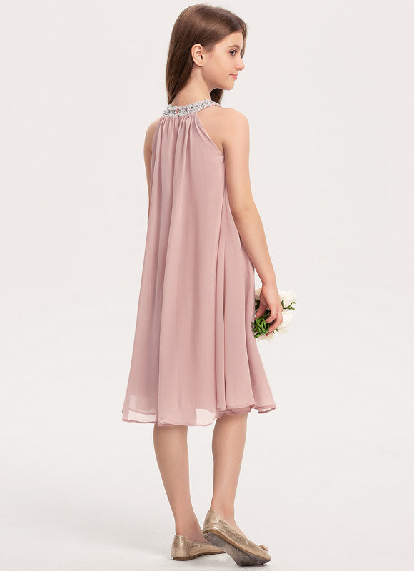 Robe Midi Mousseline Perles - gallery 3