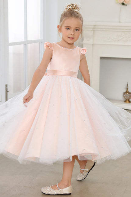 Robe Midi Satinée Perlée