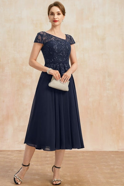 Robe Midi Élégance Céleste - gallery 2