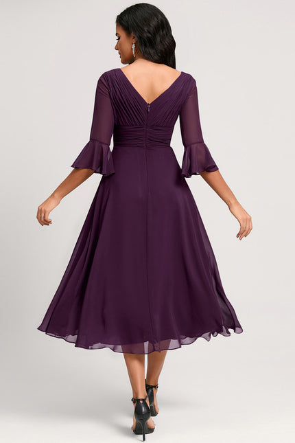 Midi Robe De Cocktail Pour Mariage Chic - gallery 1