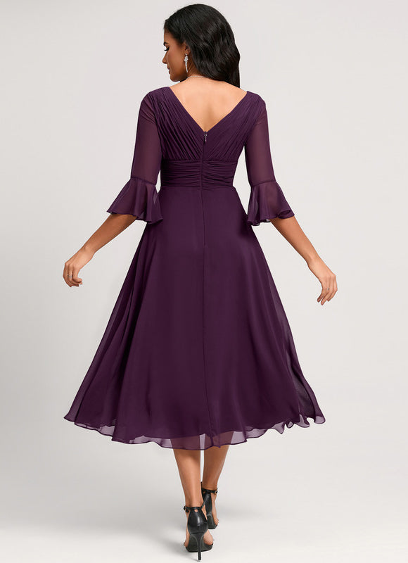 Midi Robe De Cocktail Pour Mariage Chic - gallery 1