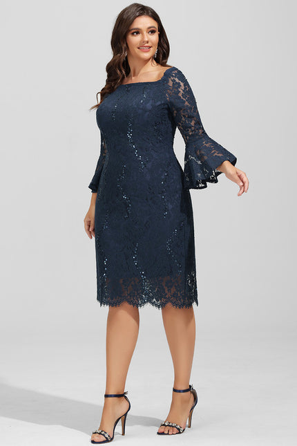 Robe Midi Dentelle Étoilée - gallery 8