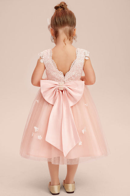 Robe Midi Enfant Rose Poudré - gallery 7