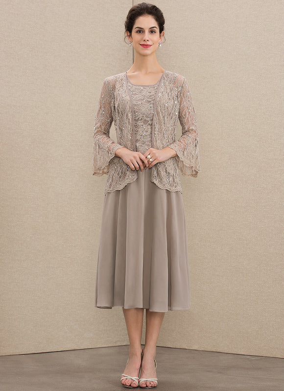 Robe Midi Manche 3 4