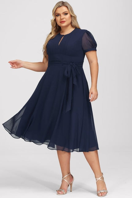 Robe Midi Chiffon Nuit - gallery 7
