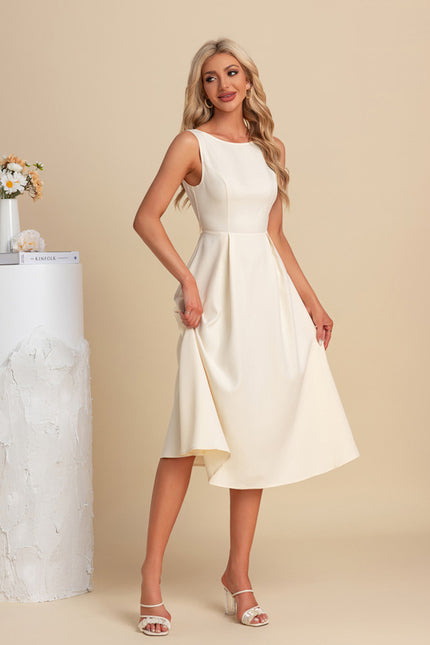 Robe Midi Col Bateau - gallery 4